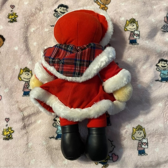 Vintage 1992 Shilla Plush Stuffed Animal Christmas Santa Bear Red Plaid Outfit - Picture 4 of 5